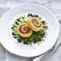 polenta mealworm roll